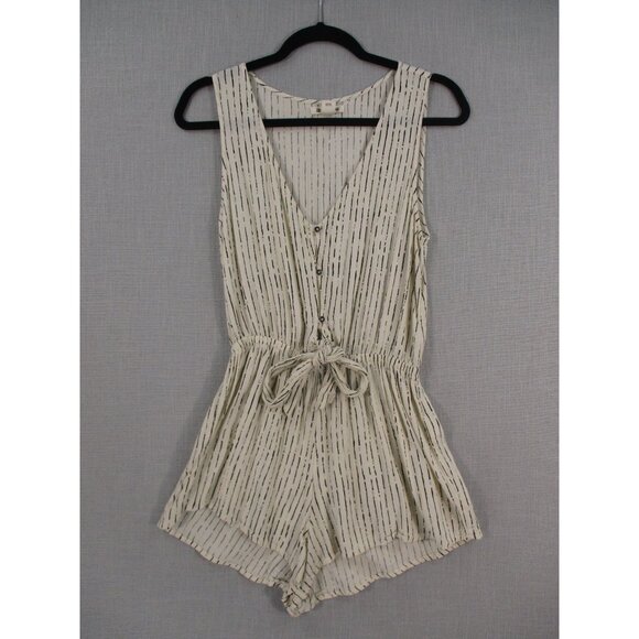 Billabong Womens Striped Sleeveless Romper M - Picture 1 of 8